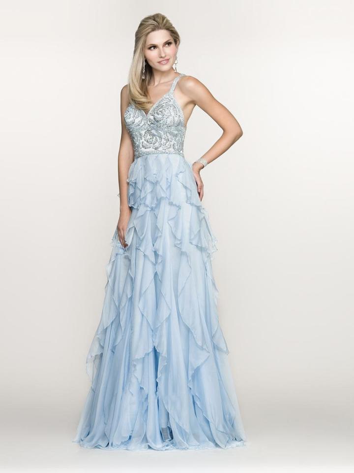 Bg Haute - G3400 Dress In Blue