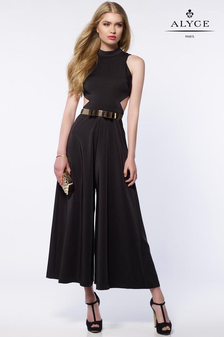 Alyce Paris - 8000 Jumpsuit In Black Gold