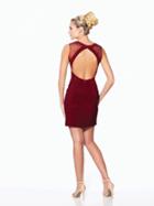 Tb Shorts By Mon Cheri - Ts21559 Short Dress In Magenta