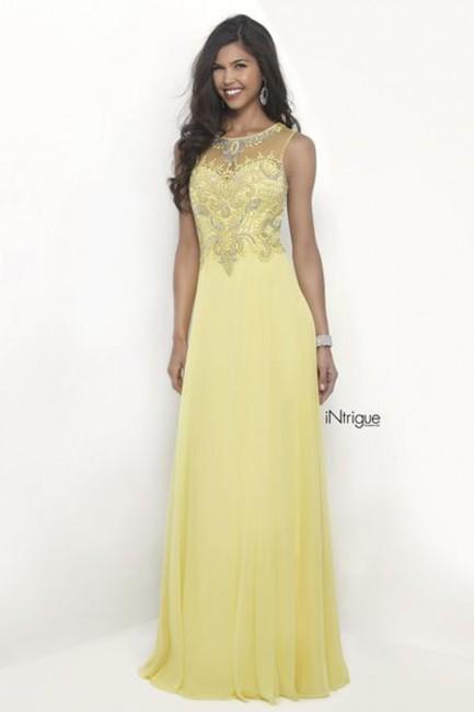 Intrigue - Beaded Sleeveless A-line Chiffon Evening Gown 273