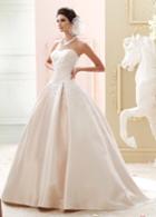 Martin Thornburg For Mon Cheri - 215260 Strapless Ruched Wedding Gown With Train