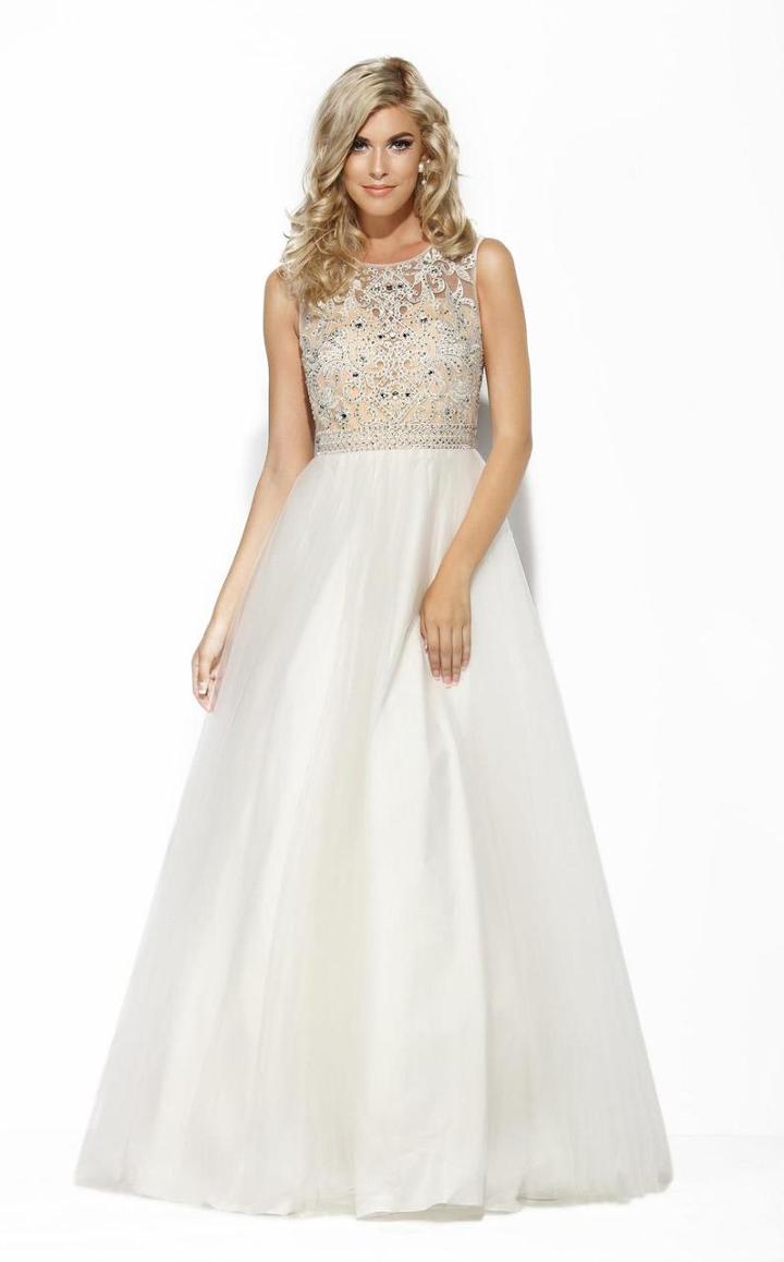 Jolene Collection - 15000 Illusion Bodice A-line Gown