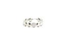 Tresor Collection - Lente Ring With Diamond Accent In 18k White Gold Default Title