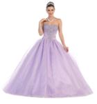 Strapless Rhinestone Ballgown