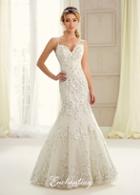 Enchanting By Mon Cheri - 217124 Bedazzled Trumpet Wedding Gown