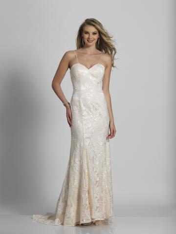 Dave & Johnny - A5548 Fitted Sweetheart Evening Dress