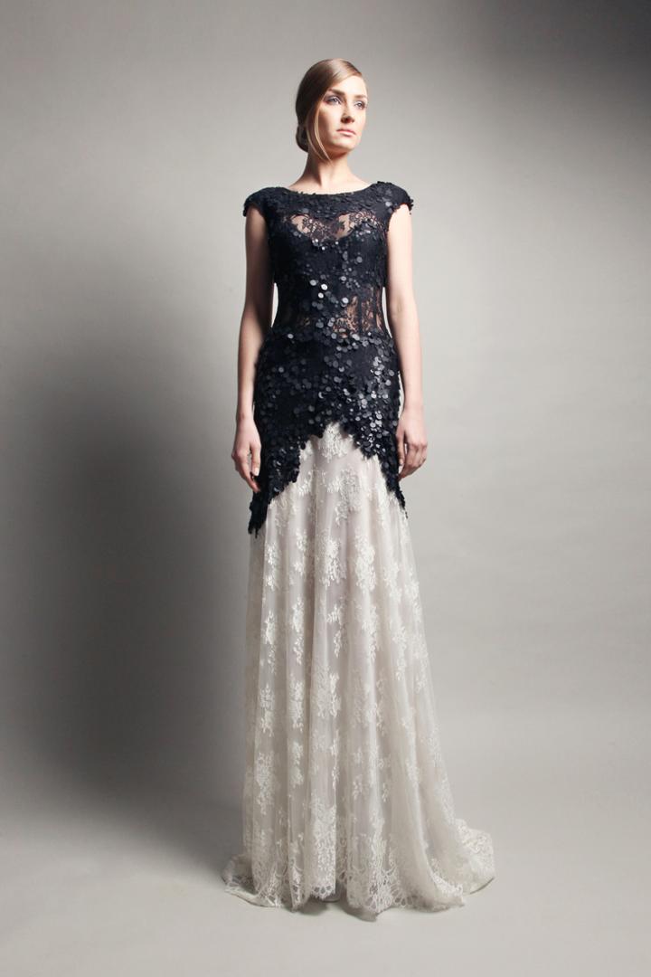 Beside Couture By Gemy - Cpf13 3671 Lace Embellished Sheath Dress