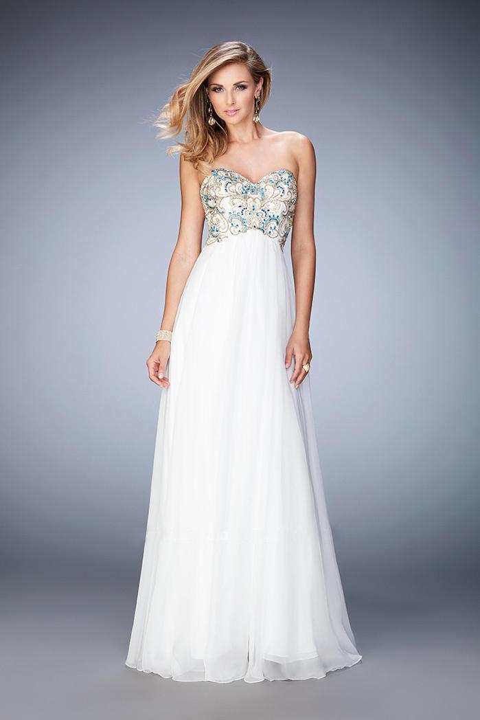 Gigi - 22926 Bejeweled Strapless Sweetheart Gown