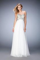 Gigi - 22926 Bejeweled Strapless Sweetheart Gown