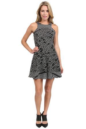 Parker Evony Dress In Black/ivory