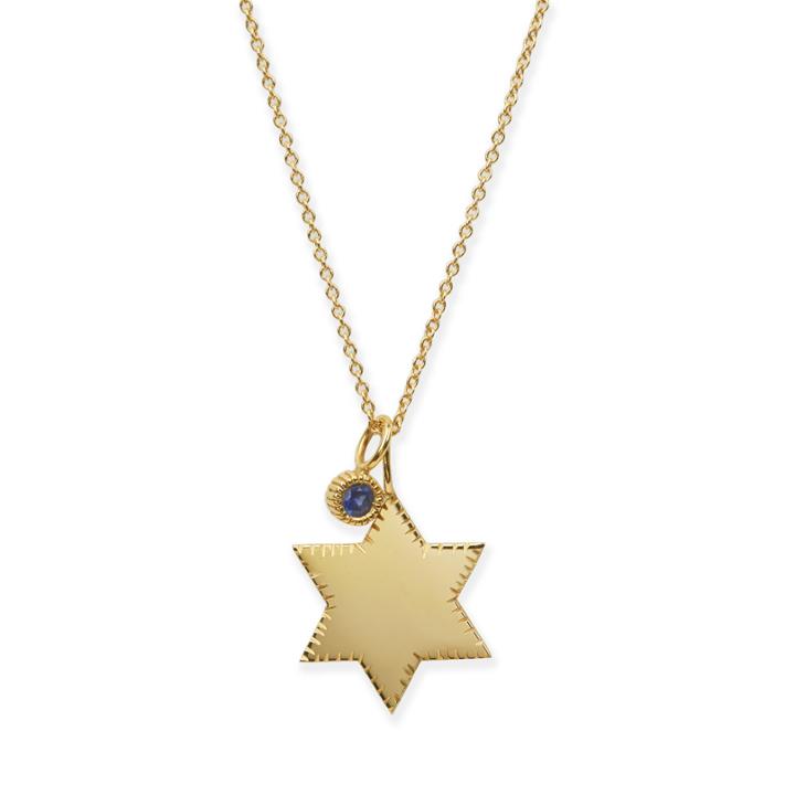 Elizabeth Buenaventura - Star Of David Charm Necklace