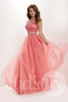 Studio 17 - 12683 Embellished Two Piece Organza A-line Dress