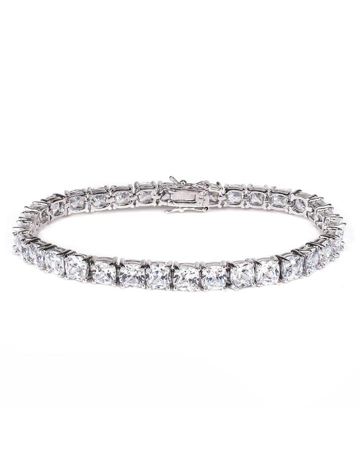 Cz By Kenneth Jay Lane - Cushion Cut Tennis Bracelet