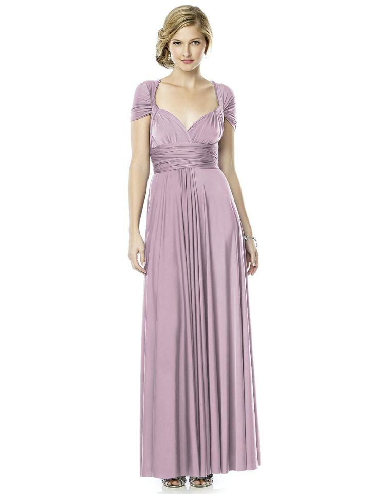Dessy Collection - Mj-twist2 Dress In Suede Rose