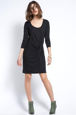 Corey Lynn Calter Laurel Twist Knot Dress In Black