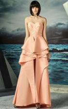 Mnm Couture - Layered Strapless Evening Gown G0791