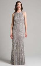 Lara Dresses - 33260 Sequined Jewel Column Dress