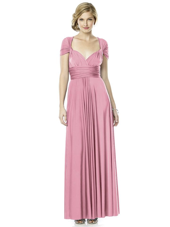 Dessy Collection - Mj-twist2 Dress In Sea Pink