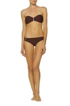 Helen Jon - Gold Bandeau Bikini Top-gold Coast Chocolate