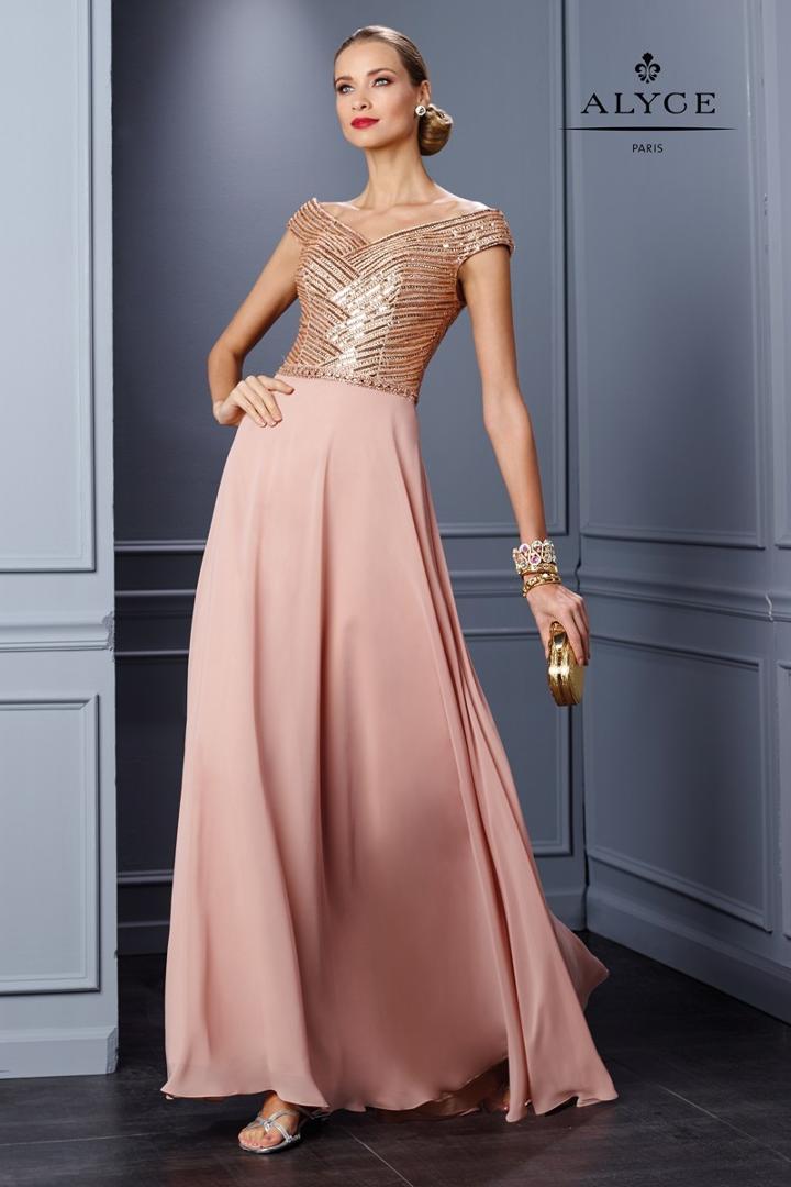 Alyce Paris Mother Of The Bride - 29772 Dress In Dusty Rose
