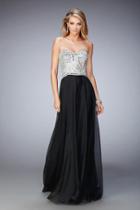La Femme - 22137 Bejeweled Sweetheart A-line Dress