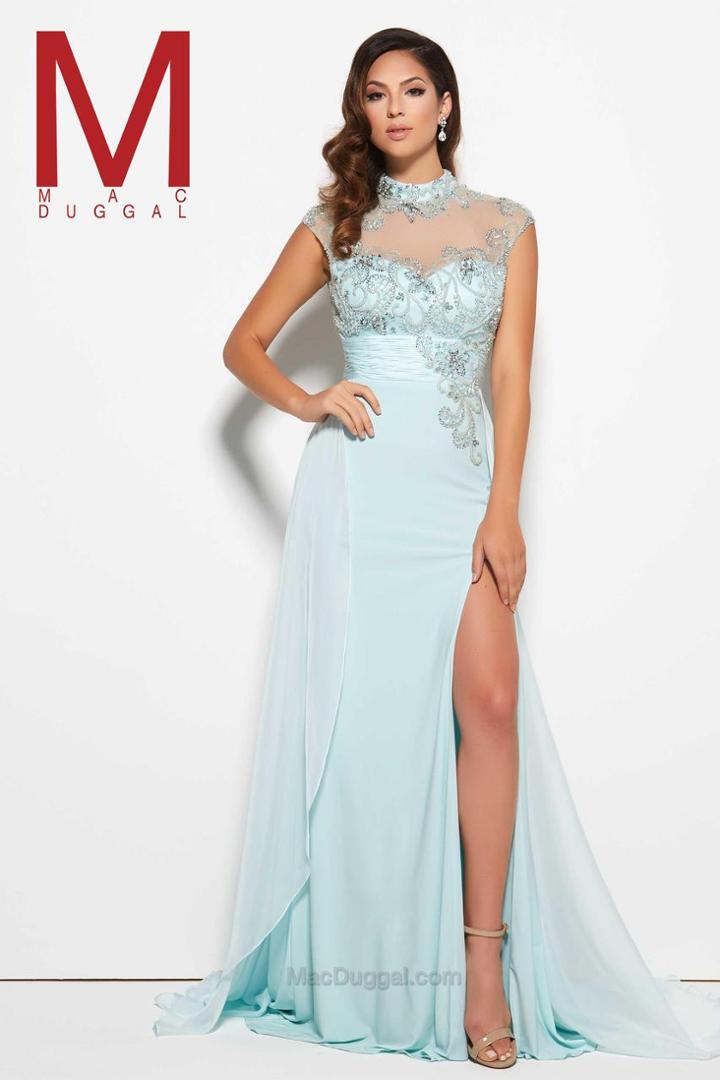 Mac Duggal Prom - 10075 M Ice Blue