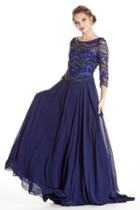 Aspeed - L1717 Bedazzled Quarter Sleeve Mother Of Bride Dress