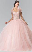 Elizabeth K - Sleeveless Beaded Ballgown Gl2350