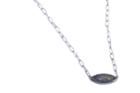 Nina Nguyen Jewelry - Petite Marquise Silver & Black Oxidized Necklace