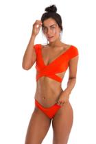 Poema Swim - Naranja Danza Top