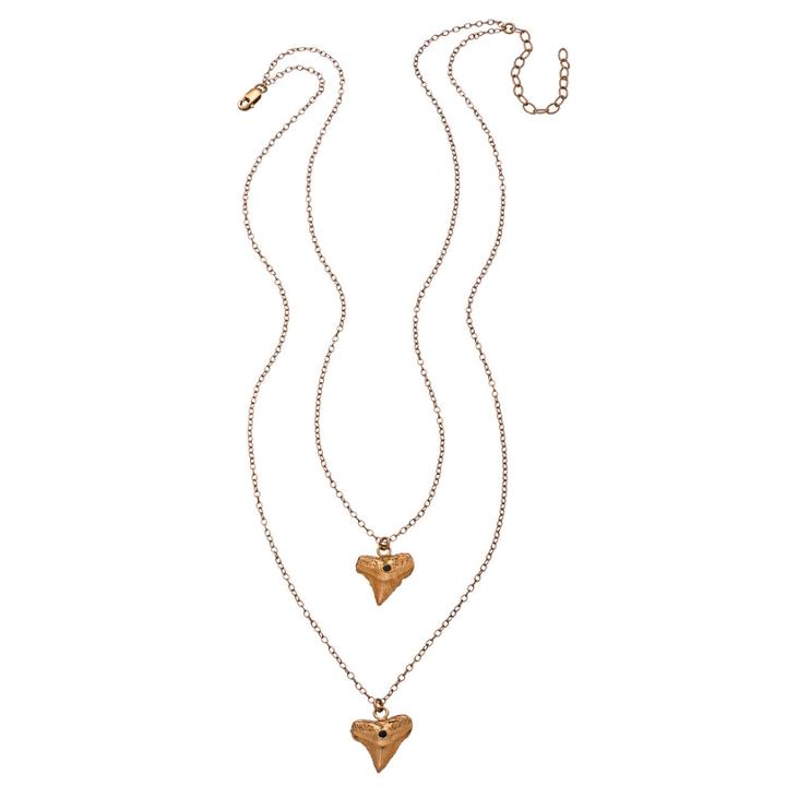 Heather Hawkins - 2 Layer Casted Sharktooth Necklace