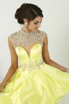 Tiffany Homecoming - 27067 Scroll Illusion Plunging Sweetheart Dress