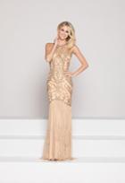 Colors Dress - 1857 Jewel Illusion Embroidered Gown