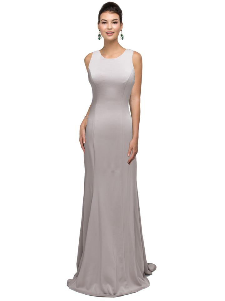 Long Prom Dress With Sheer Lace Applique Back
