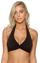 Sunsets Swimwear - U/w Twist Halter Bikini Top 59blck
