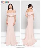 Colors Dress - 1840 Two Piece Off Shoulder Gown