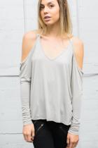 Joah Brown - Swagger Long Sleeve Tee In Stone