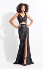 Rachel Allan - 6175 Two Piece Lace V-neck Gown