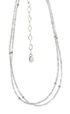 Nina Nguyen Jewelry - Labradorite Harmony Long Silver Necklette
