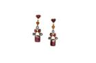 Tresor Collection - Multi Color Stone Earring In 18k Yg