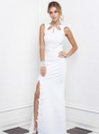 Baccio Couture - Lena - 927 Painted Bandage Long Dress