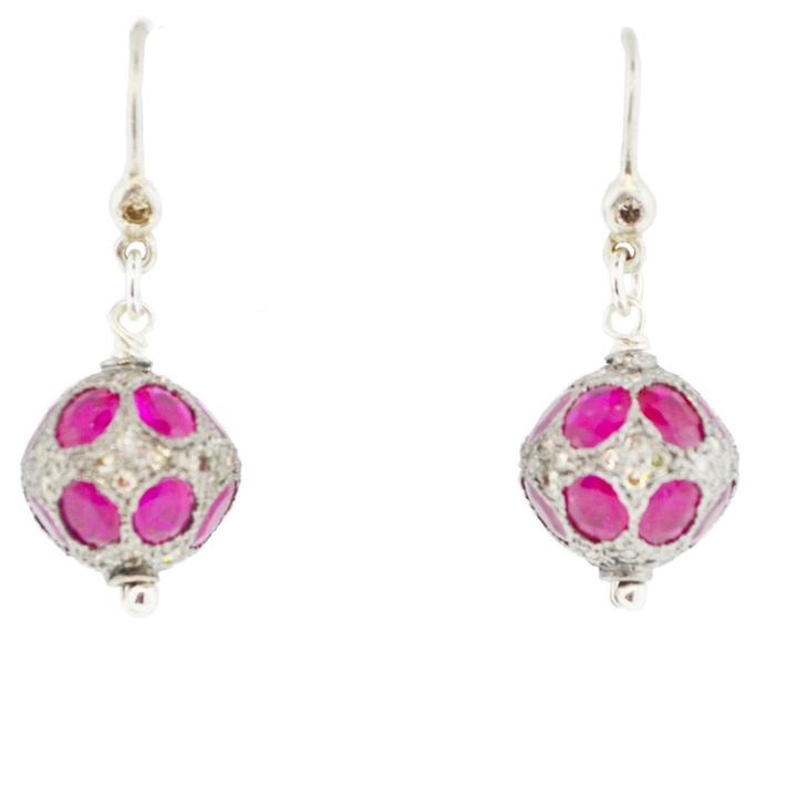 Mabel Chong - Ruby Art Deco Earrings-wholesale