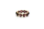 Tresor Collection - Rhodolite Round Stackable Ring Bands In 18k Yellow Gold