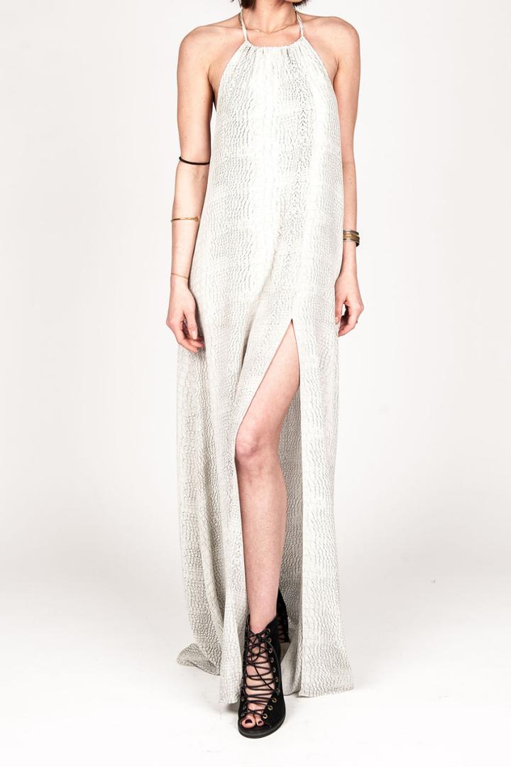 Donna Mizani - Halter Gown In Croc