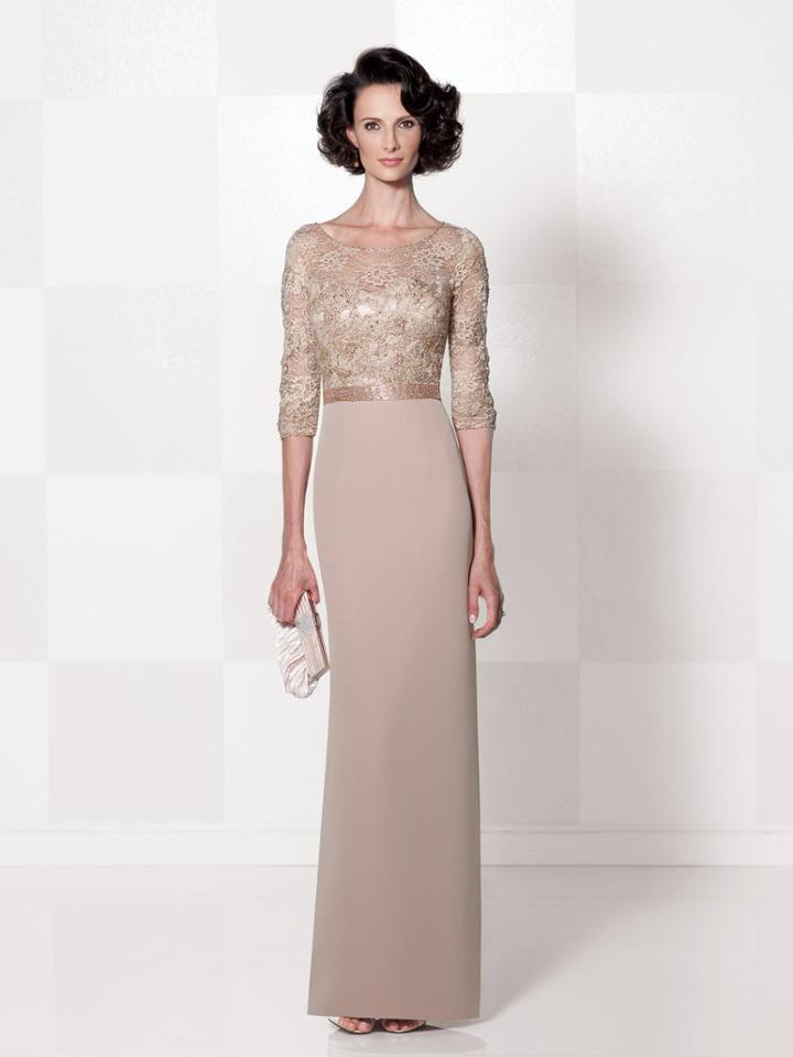 Cameron Blake By Mon Cheri - 114654 Long Dress In Apricot