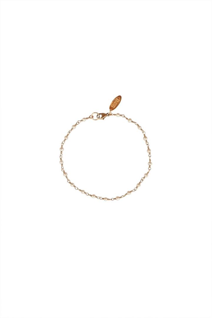 Heather Gardner - Bridal Round Freshwater Pearl Link Bracelet