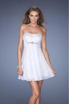 La Femme - 19415 Sparkling Strapless Empire Cocktail Dress