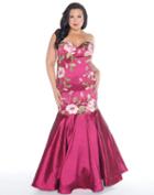 Mac Duggal - 77355f Strapless Floral Print Mermaid Gown