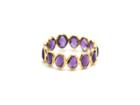 Tresor Collection - Amethyst Stackable Ring Band In 18k Yellow Gold 1581502212