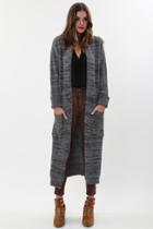 Goddis - Sonia Knit Jacket In Grey Storm